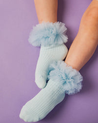 Baby Kids Bamboo Pajamas — Skydrop Bamboo Tulle Socks — Image 1