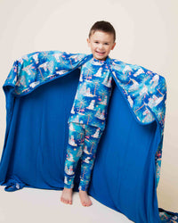 Baby Kids Bamboo Pajamas — Sleighin' the Heat Bum Bum Blanket — Image 1