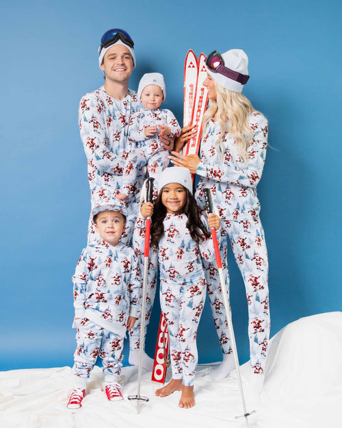 Baby Kids Bamboo Pajamas — Sleigh the Slopes Adult Beanie — Image 9
