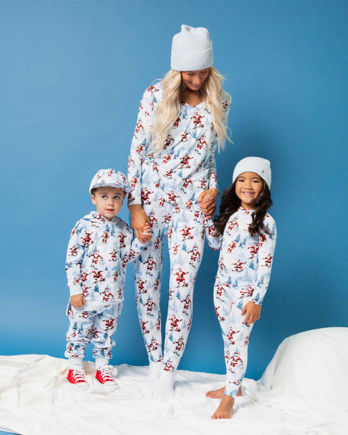 Baby Kids Bamboo Pajamas — Sleigh the Slopes Kid's Beanie — Image 12