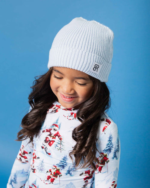 Baby Kids Bamboo Pajamas — Sleigh the Slopes Long Sleeve Pajama Set — Image 6