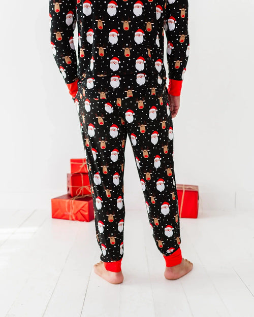 Baby Kids Bamboo Pajamas — Snow Ho Ho Men's Pants — Image 7