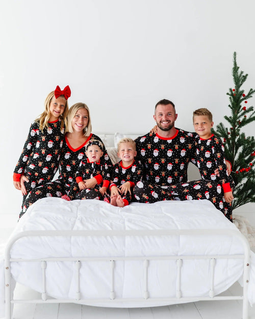 Baby Kids Bamboo Pajamas — Snow Ho Ho Men's Pants — Image 22