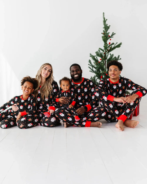 Baby Kids Bamboo Pajamas — Snow Ho Ho Women's Long Sleeve V-Neck Shirt — Image 13