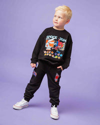 Baby Kids Bamboo Pajamas — Space Jam™ Game Time Relaxed Fit Jogger Set — Image 1
