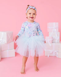 Baby Kids Bamboo Pajamas — Sugar Plum Dreams Tulle Tutu Dress — Image 1