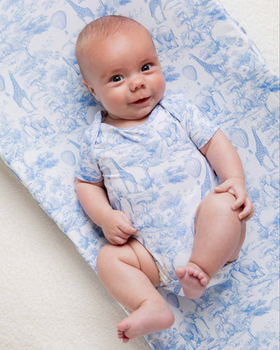 Baby Kids Bamboo Pajamas — Sweet Safari Bodysuit — Image 1