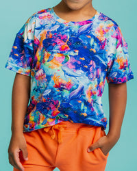 Baby Kids Bamboo Pajamas — Current Crew T-Shirt — Image 1
