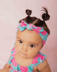 Baby Kids Bamboo Pajamas — Talk to the Shell Headwrap — Image 1