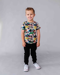 Baby Kids Bamboo Pajamas — BATMAN DC Comics™ T-Shirt - Beige — Image 1