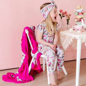 Baby Kids Bamboo Pajamas — Tea-rific Two-Piece Pajama Set — Image 1