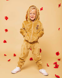 Baby Kids Bamboo Pajamas — The Wizard of Oz™ Lion Hoodie Set — Image 1