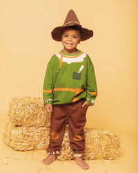 Baby Kids Bamboo Pajamas — The Wizard of Oz™ Scarecrow Jogger Set — Image 1