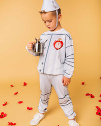 Baby Kids Bamboo Pajamas — The Wizard of Oz™ Tin Man Jogger Set — Image 1