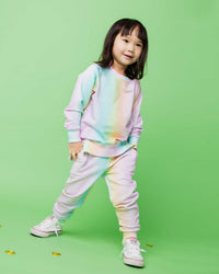 Baby Kids Bamboo Pajamas — Rainbow Jogger Set — Image 1