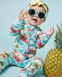 Baby Kids Bamboo Pajamas — Tis the Sea-son Convertible Romper — Image 1