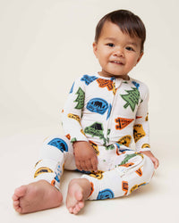 Baby Kids Bamboo Pajamas — Bums Goes Camping Convertible Romper Bundle — Image 7