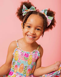 Baby Kids Bamboo Pajamas — Treat Yo'Self Woven Piggy Clip — Image 1