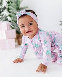 Baby Kids Bamboo Pajamas — Un-fir-gettable Headwrap — Image 1