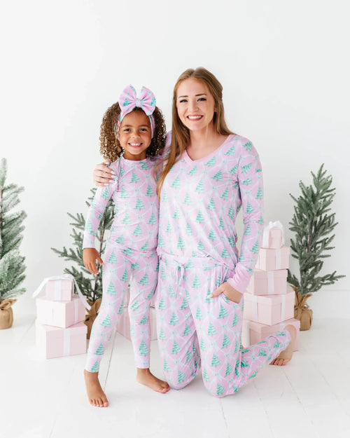 Baby Kids Bamboo Pajamas — Un-fir-gettable Women's Pants — Image 14