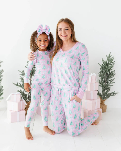 Baby Kids Bamboo Pajamas — Un-fir-gettable Headwrap — Image 2