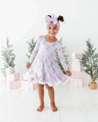 Baby Kids Bamboo Pajamas — Un-fir-gettable Party Dress & Shorts Set — Image 1
