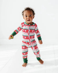 Baby Kids Bamboo Pajamas — Up To Snow Good Convertible Romper — Image 1