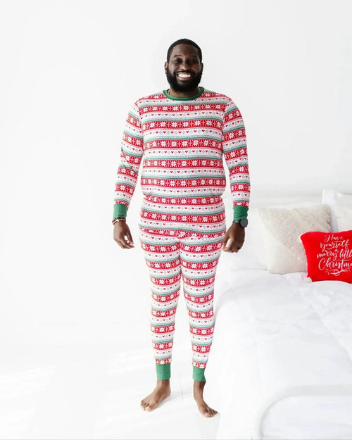 Baby Kids Bamboo Pajamas — Up To Snow Good Men's Shirt — Image 5