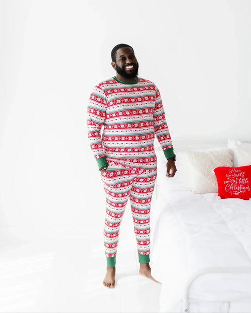 Baby Kids Bamboo Pajamas — Up To Snow Good Men's Shirt — Image 8