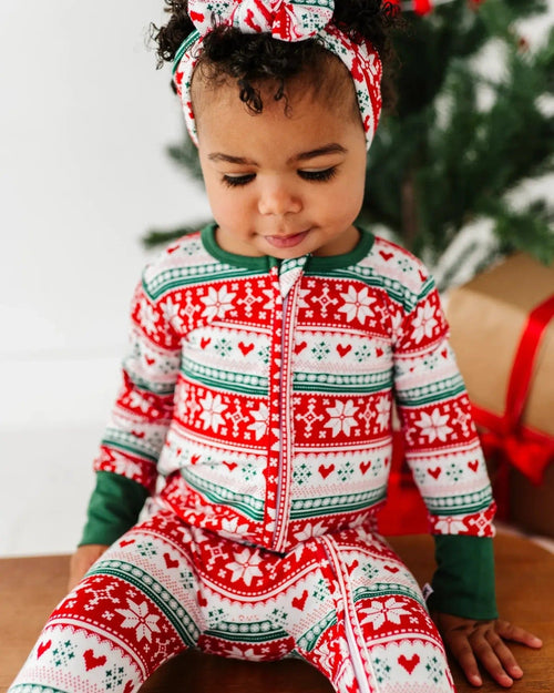 Baby Kids Bamboo Pajamas — Up To Snow Good Footie — Image 13