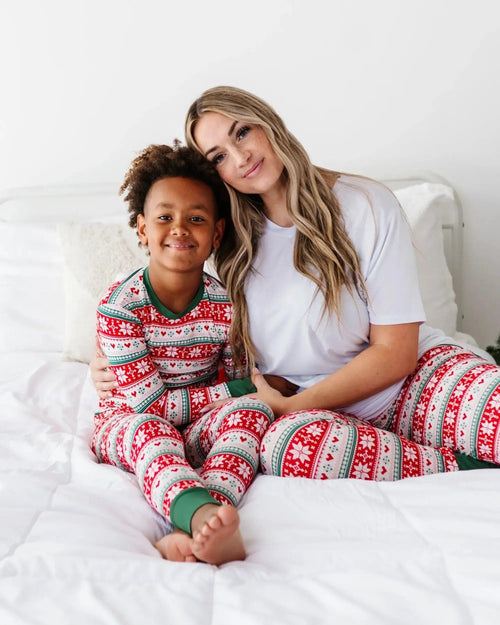 Baby Kids Bamboo Pajamas — Up To Snow Good Two-Piece Pajama Set — Image 7