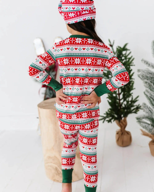 Baby Kids Bamboo Pajamas — Up To Snow Good Two-Piece Pajama Set — Image 11