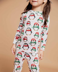 Baby Kids Bamboo Pajamas — Waddle It Be Long Sleeve Pajama Set — Image 1
