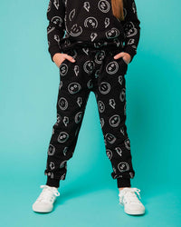 Baby Kids Bamboo Pajamas — Watts Up! Relaxed Fit Sweatpants — Image 1