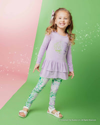 Baby Kids Bamboo Pajamas — Wicked Long Sleeve Top & Tights Set — Image 1