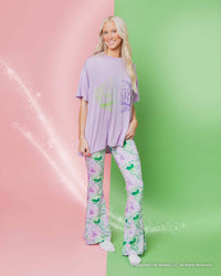 Baby Kids Bamboo Pajamas — Wicked Women's Oversized T-Shirt & Bell Bottoms Set — Image 1