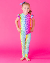 Baby Kids Bamboo Pajamas — Wild Child Cap Sleeve Two-Piece Pajama Set — Image 1