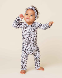 Baby Kids Bamboo Pajamas — Wild Stripes Convertible Romper — Image 1