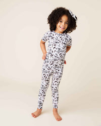 Baby Kids Bamboo Pajamas — Wild Stripes Short Sleeve Pajama Set — Image 1