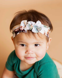 Baby Kids Bamboo Pajamas — Wood You Believe It Headwrap — Image 1