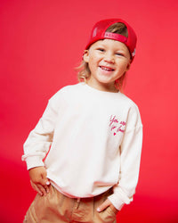 Baby Kids Bamboo Pajamas — You Are So Loved Crew Neck Sweatshirt — Image 1