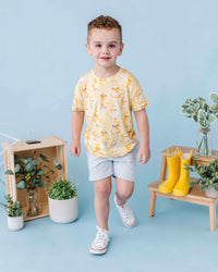 Baby Kids Bamboo Pajamas — You Quack Me Up T-Shirt & Shorts Set — Image 1