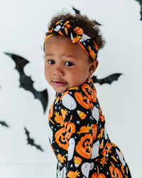 Baby Kids Bamboo Pajamas — You've Been Ghosted Headwrap — Image 1