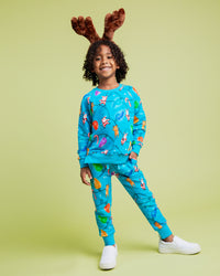 Baby Kids Bamboo Pajamas — A Very Lit-mas Jogger Set — Image 1