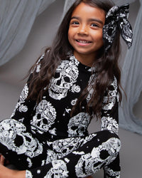 Baby Kids Bamboo Pajamas — After Glow Long Sleeve Pajama Set — Image 1