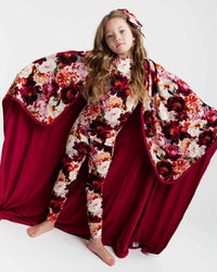 Baby Kids Bamboo Pajamas — Berry Tale Ending Bum Bum Blanket — Image 1