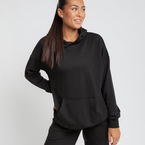 Baby Kids Bamboo Pajamas — Black Adult Unisex Hoodie — Image 1