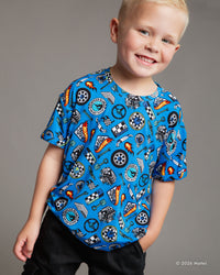 Baby Kids Bamboo Pajamas — Hot Wheels™ Born To Race T-Shirt — Image 1