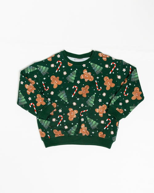 Baby Kids Bamboo Pajamas — Bake it Happen Crew Neck Sweatshirt — Image 2