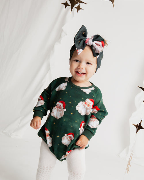 Baby Kids Bamboo Pajamas — Claus Encounters Biggie Bow — Image 3